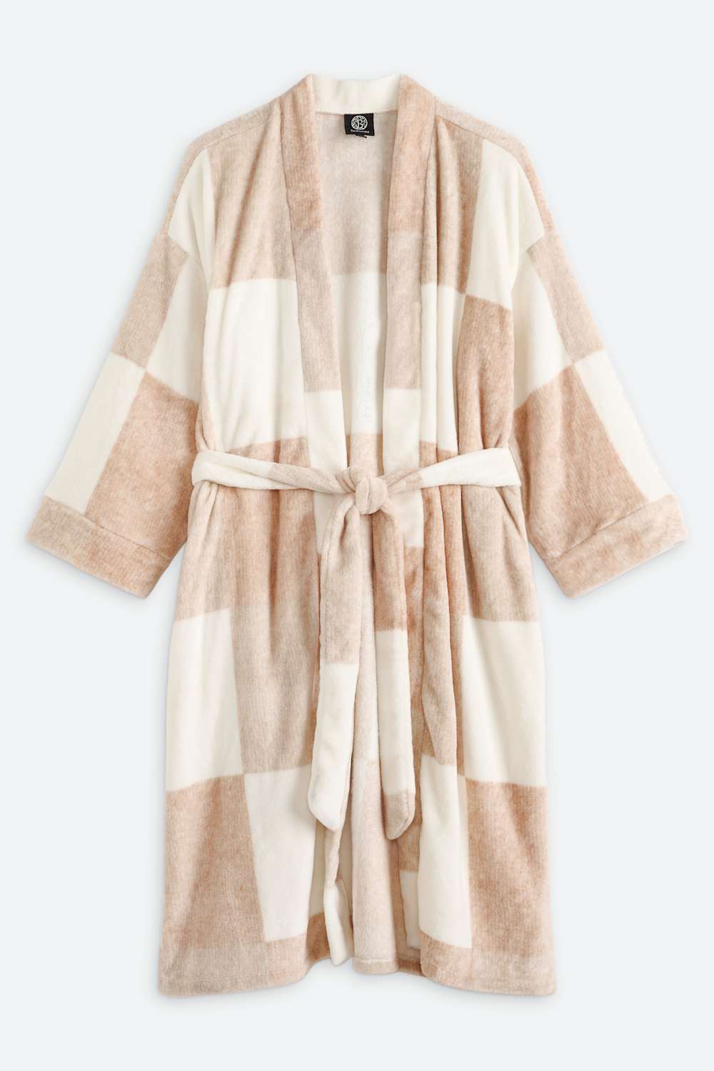 Double Sided Plush Long Sleeve Plush Robe