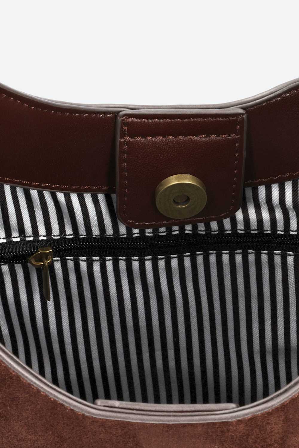 Corinne Suede Shoulder Bag