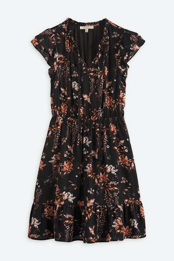 Clio Flutter Sleeve Aline Dress