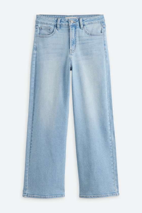 Maia Slim Wide Leg Jean