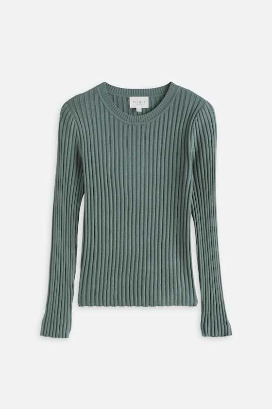Lois Ribbed Crewneck Sweater