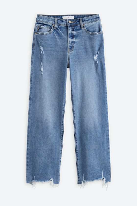 Terry High Rise Slim Wide Leg Jean
