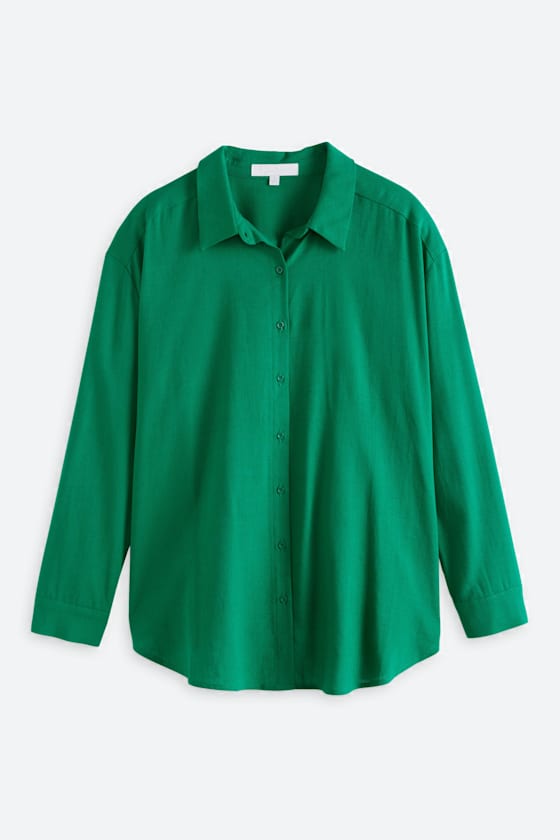 Georgina Linen Boyfriend Button Down Shirt