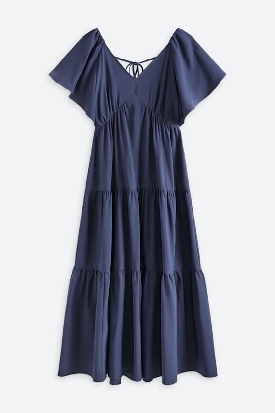 Jamey Flutter Sleeve Maxi Dress