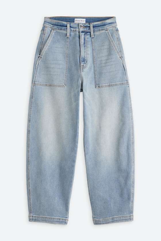 Echo Super High Rise Barrel Jean