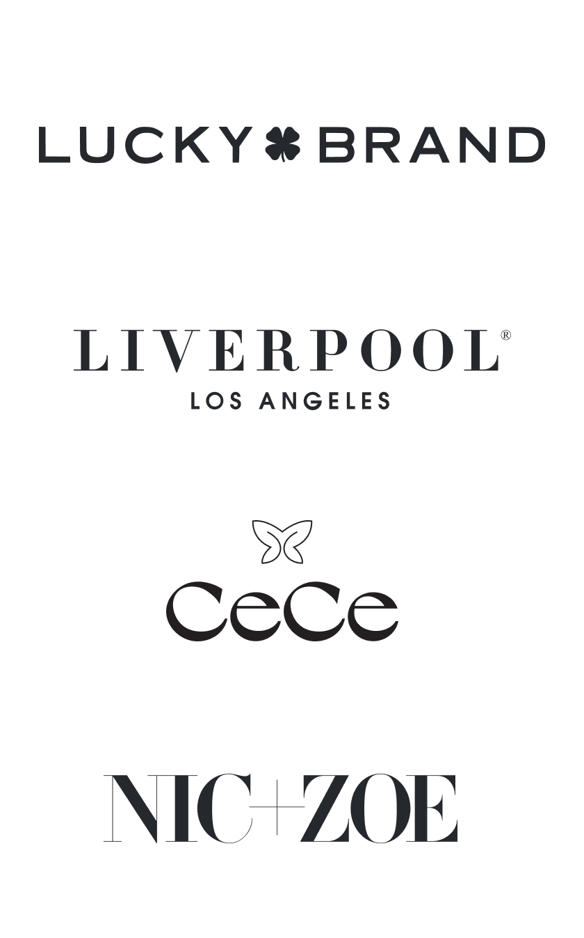 Brand Logos: Lucky Brand, Liverpool, CeCe, Nic + Zoe