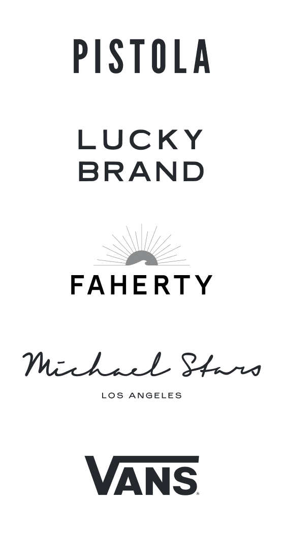 Stitch Fix brands including Pistola, Lucky Brand, Faherty, Michael Stars, and Vans.