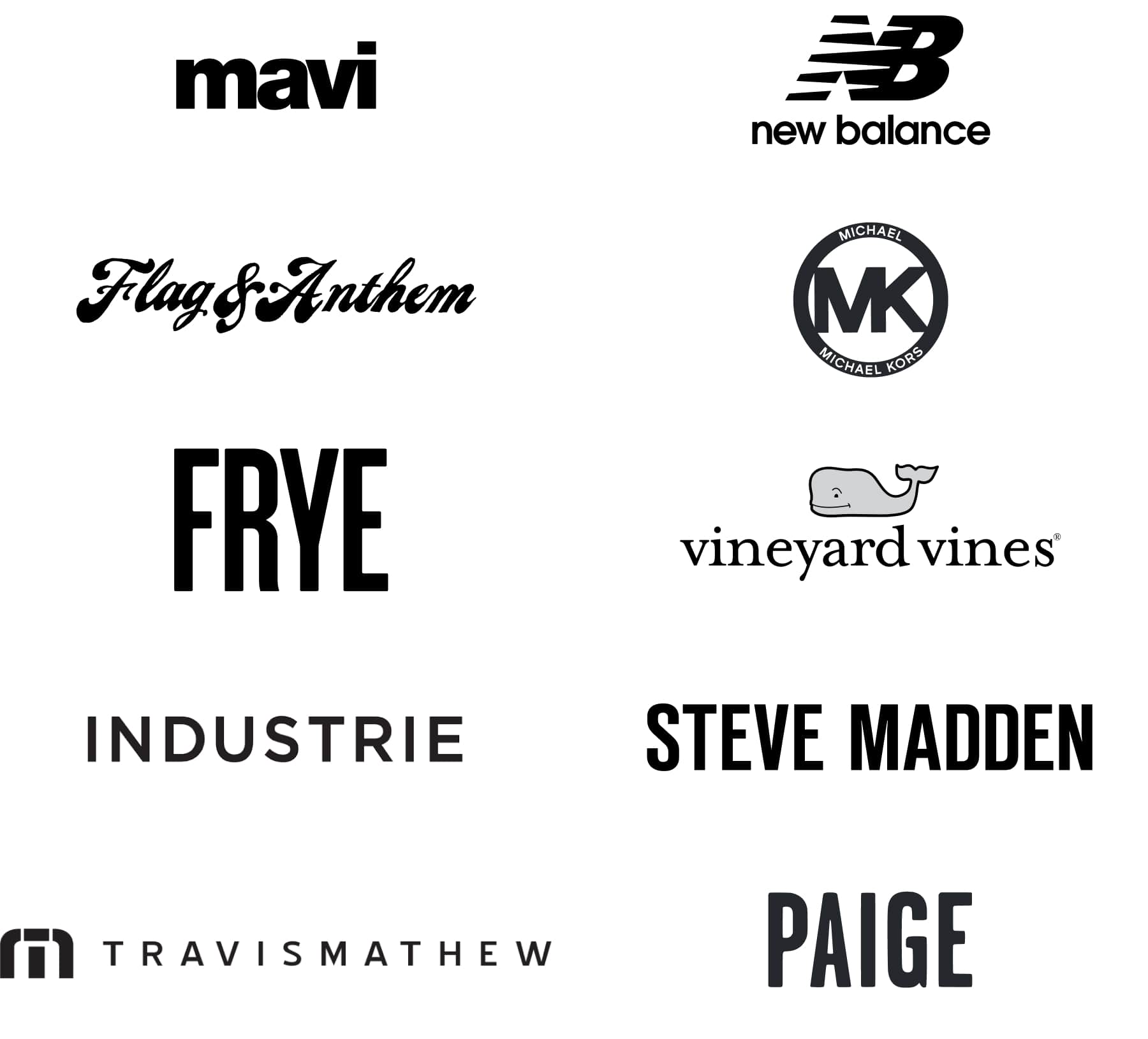 Pistola, Alex Mill, Lucky Brand, Frye, Faherty, Rhone, Michael Stars, Ana Luisa, Vans, Coach