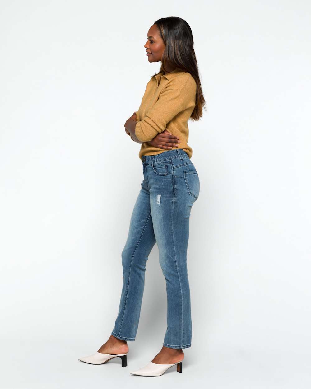 Natalie Ab Solution Straight Leg Jean