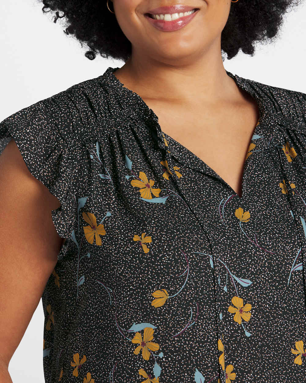 Alva Ruffle Detail Blouse