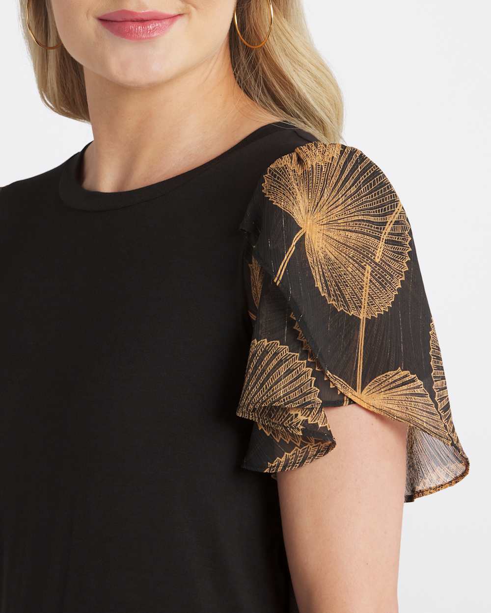 Fayez Tulip Sleeve Knit Top