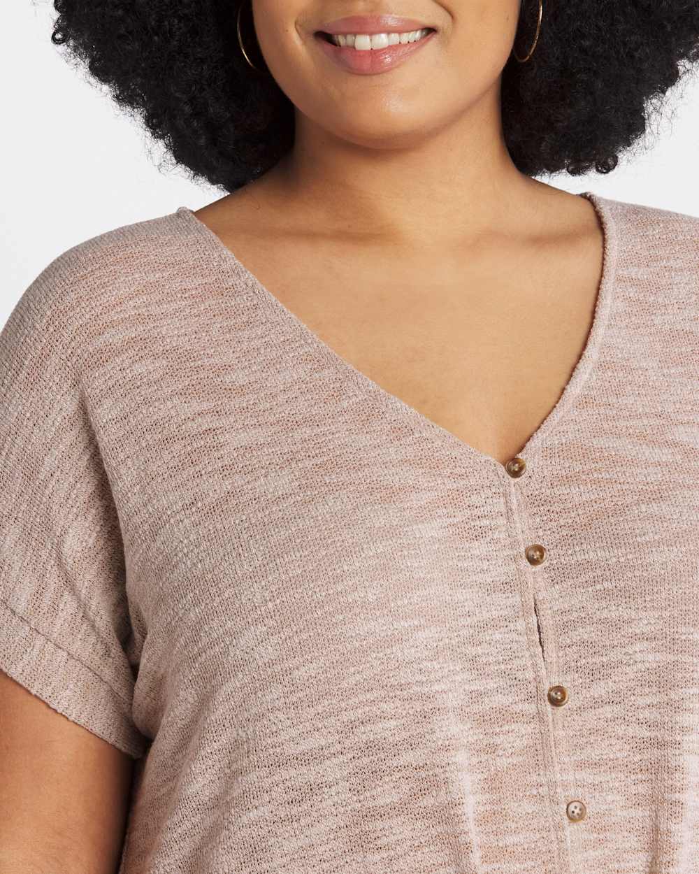 Rika Button Detail Knit Top