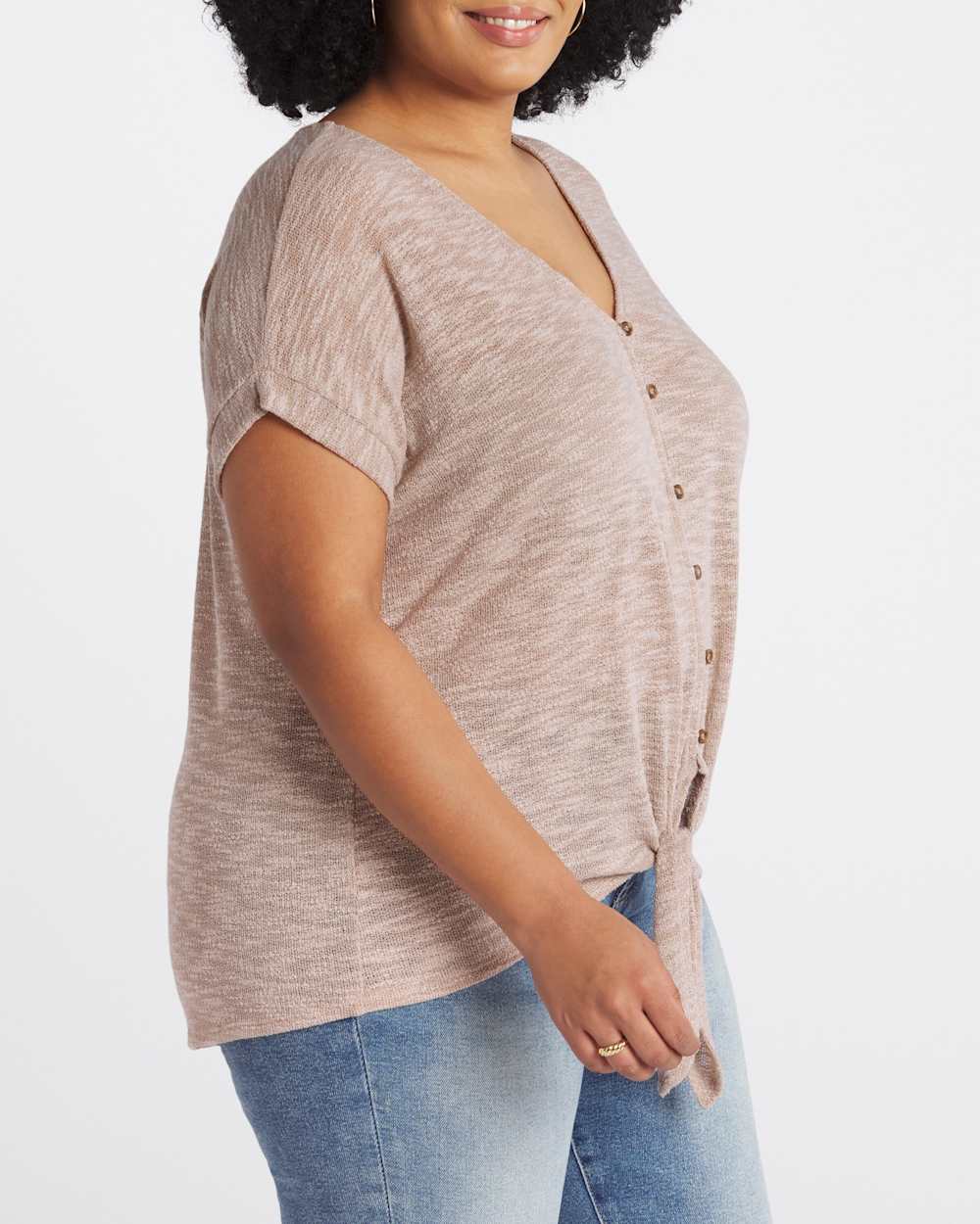 Rika Button Detail Knit Top