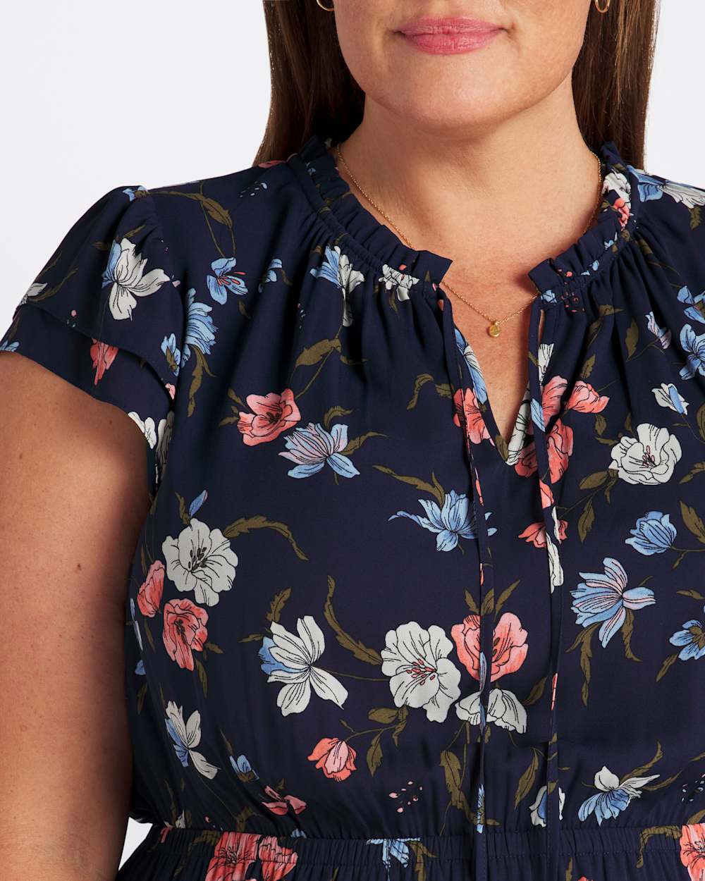 Clio Flutter Sleeve Aline Dress