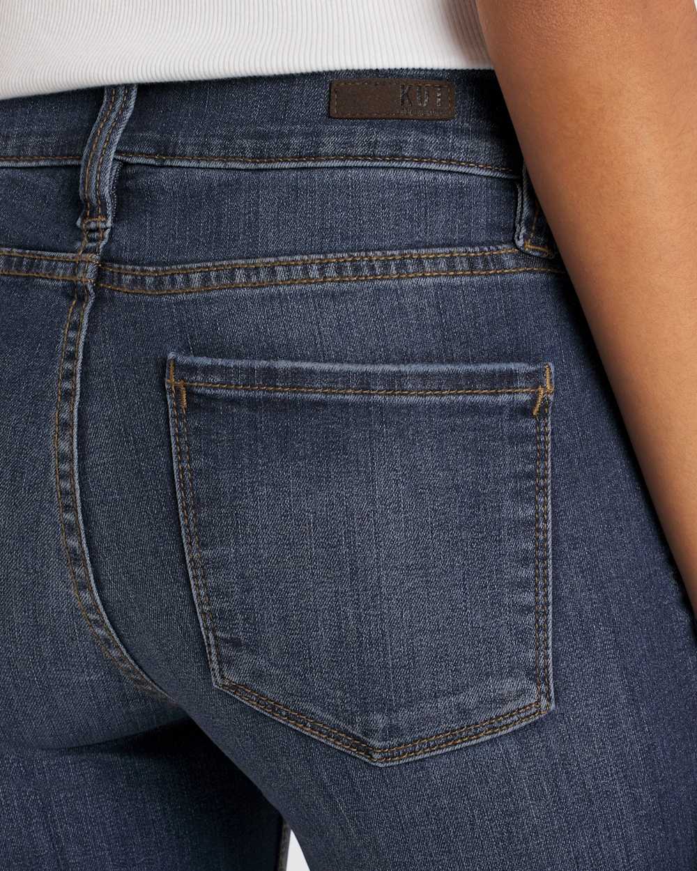 High Rise Double Button Bootcut Jean