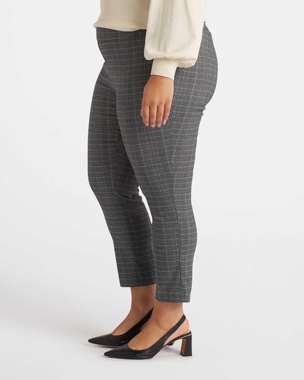 Pull On Printed Straight Ankle Pant