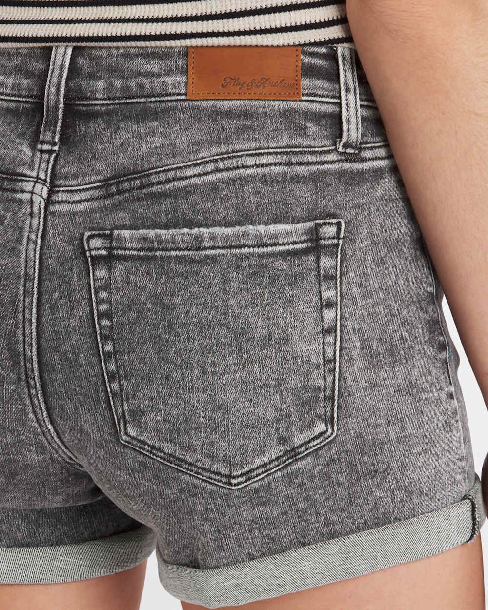 Shelby Distressed Cuffed Denim Short