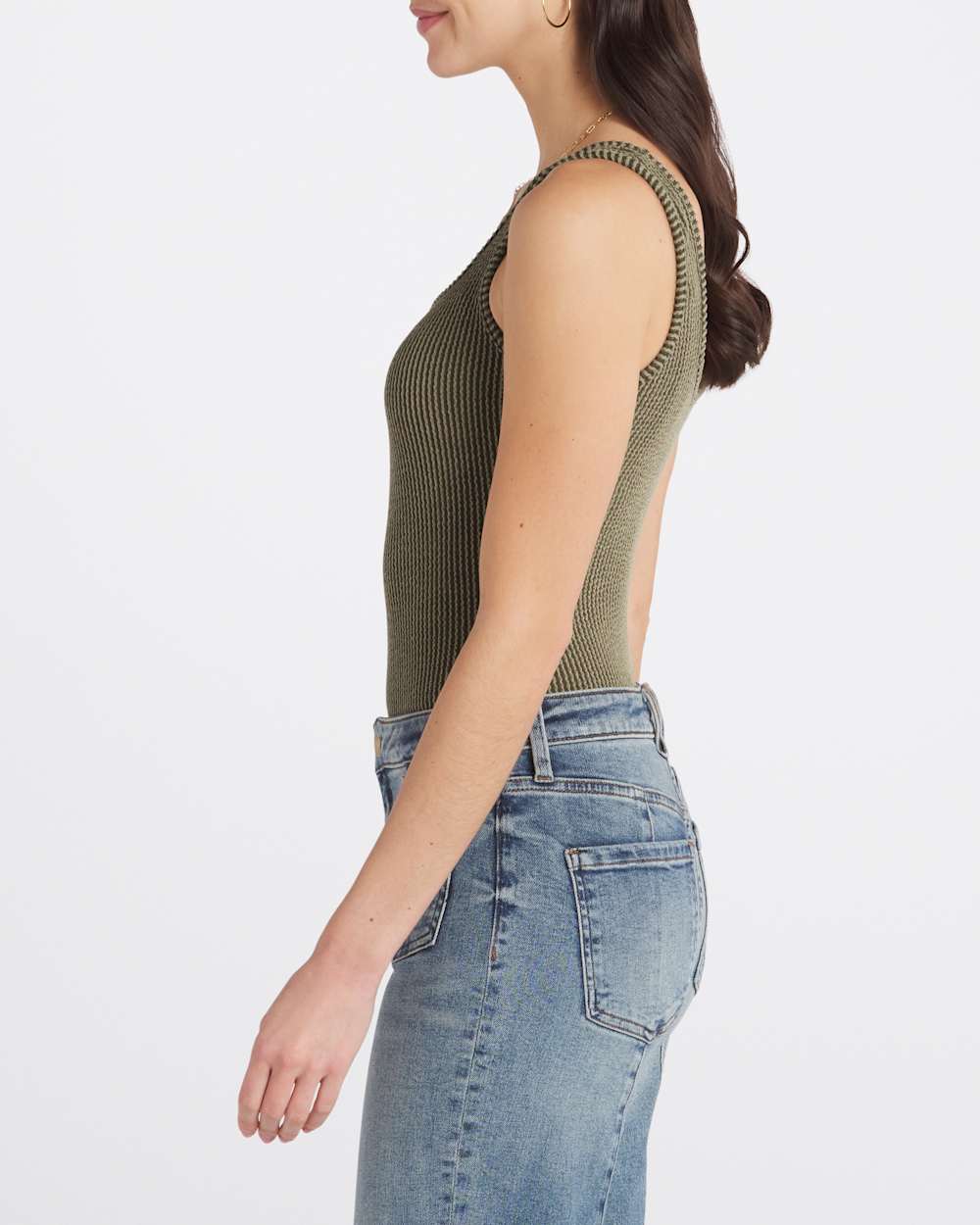 Teira Scoop Neck Knit Bodysuit