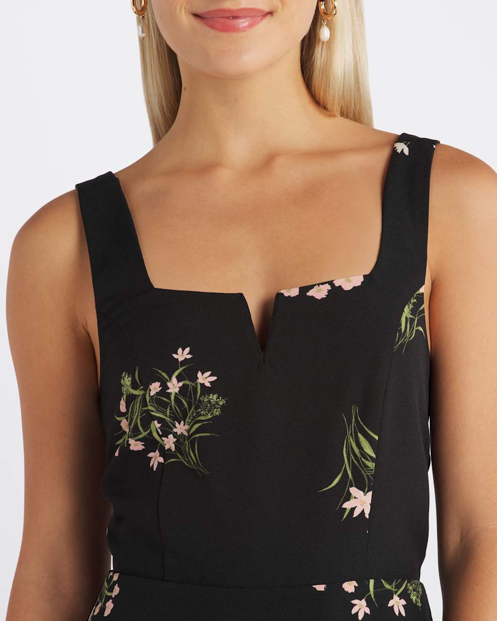 Lula V-Neck Ruffle Hem Dress