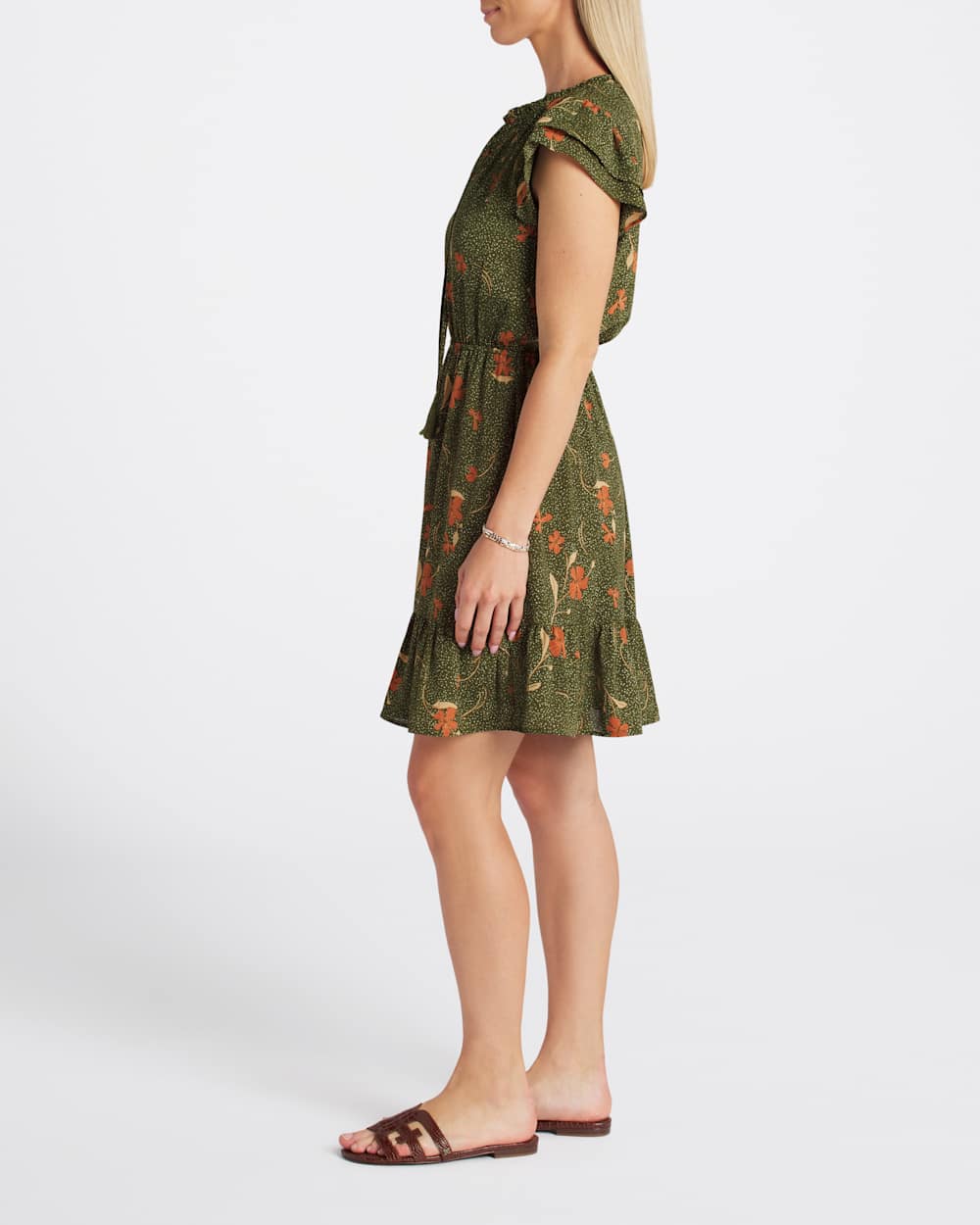 Clio Flutter Sleeve Aline Dress