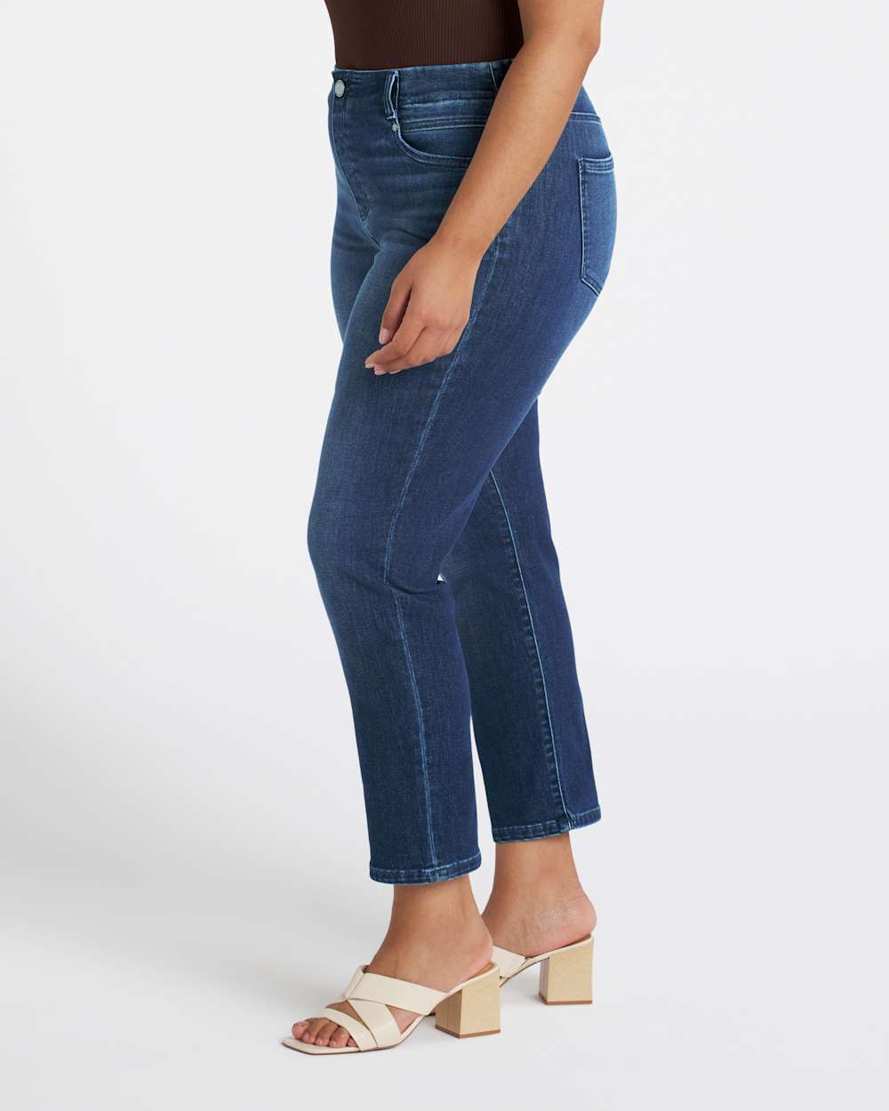 Gia Glider Pull-On Slim Straight Leg Jean
