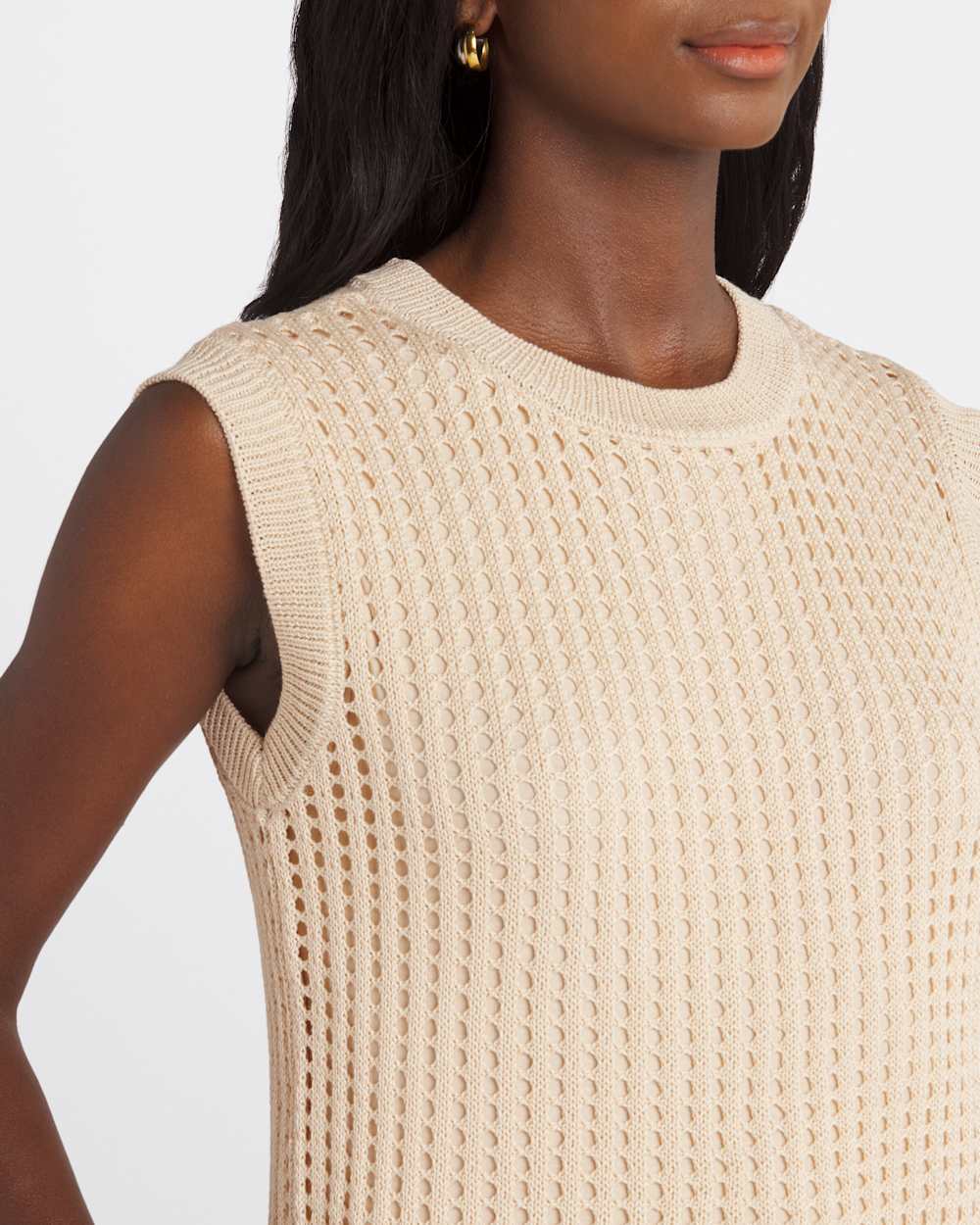 Wide Rib Crew Neck Pullover