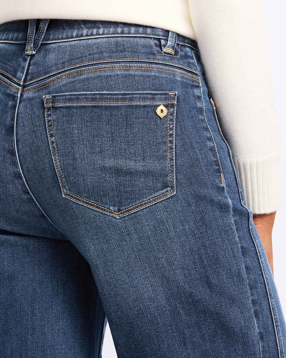 Ab Solution Side Panel Wide Leg Jean