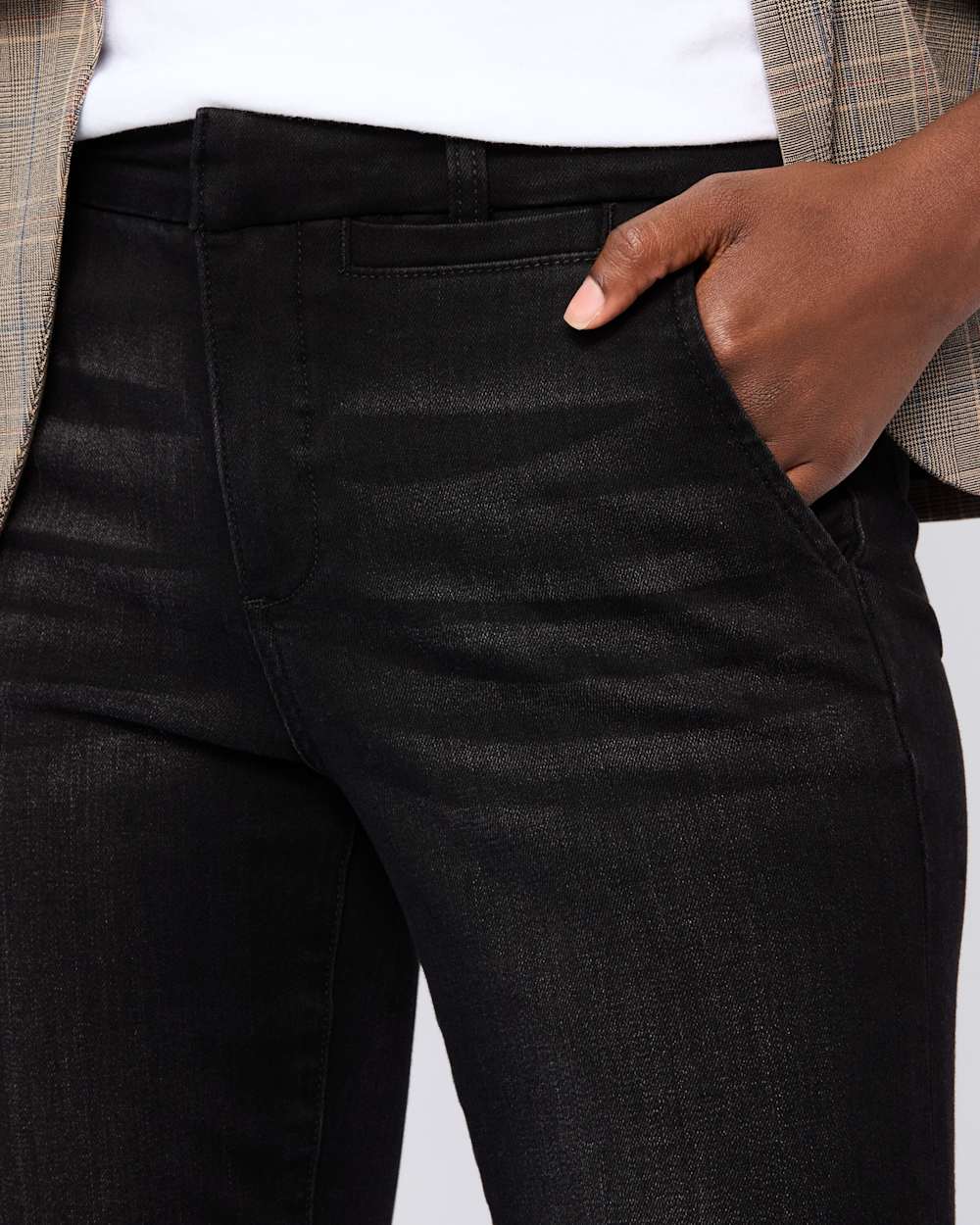 Wide Waistband Flare Trouser Jean