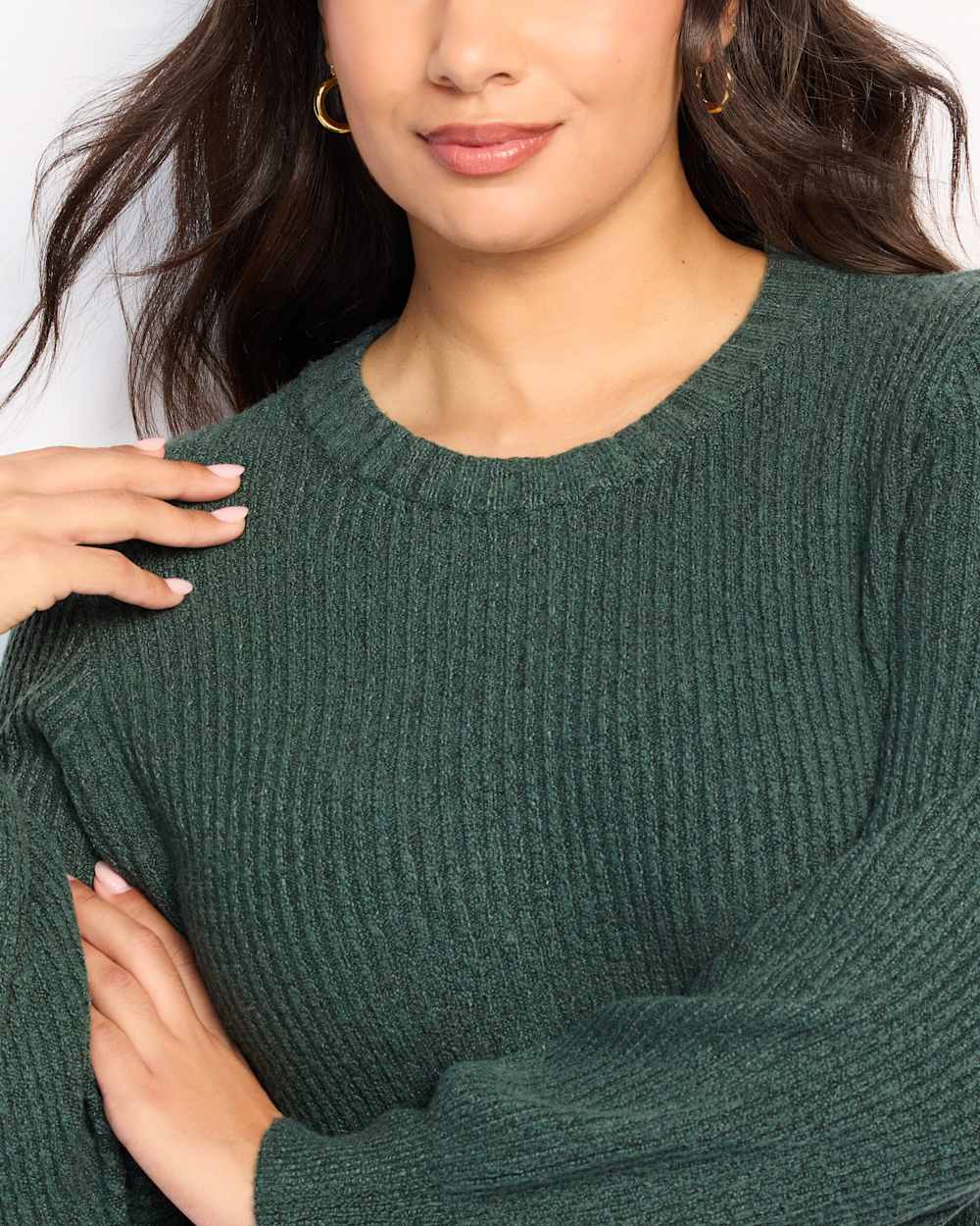 Aspen Cropped Blouson Sleeve Sweater