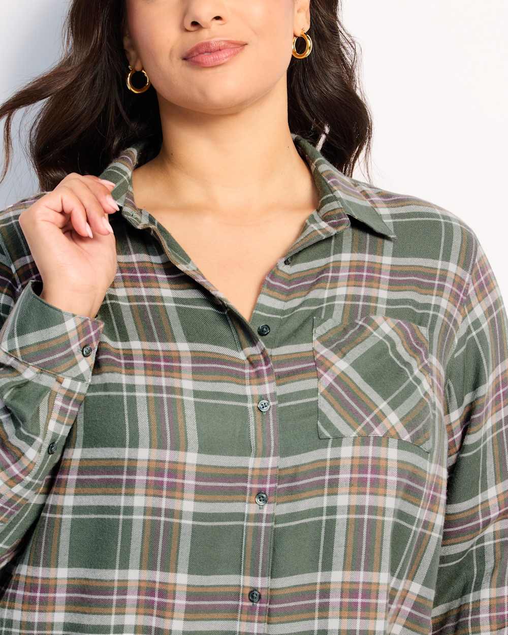 Maeve Cozy Boyfriend Fit Woven Top