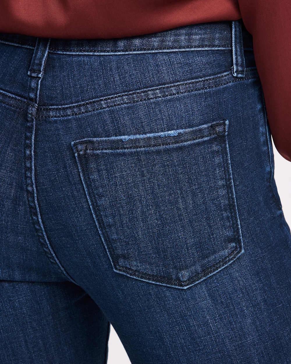 Mid Rise Scissor Cut Skinny Jean