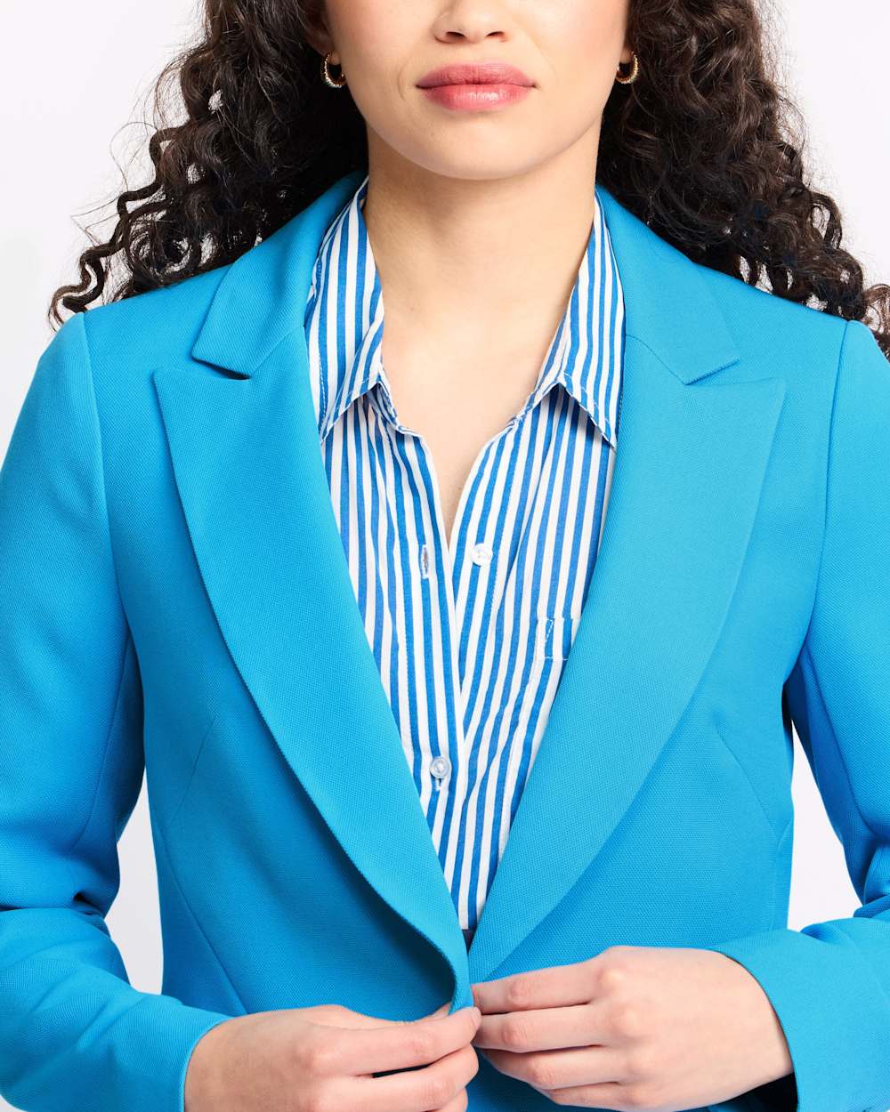 Reyes Slanted Pocket Longline Blazer