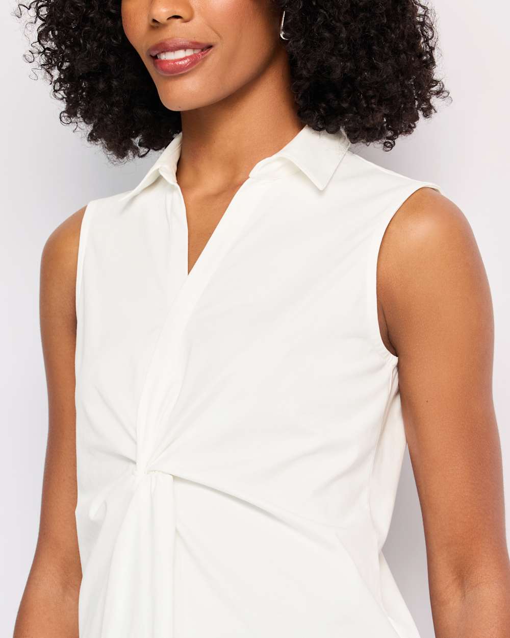 Tyler Knit Poplin Blouse