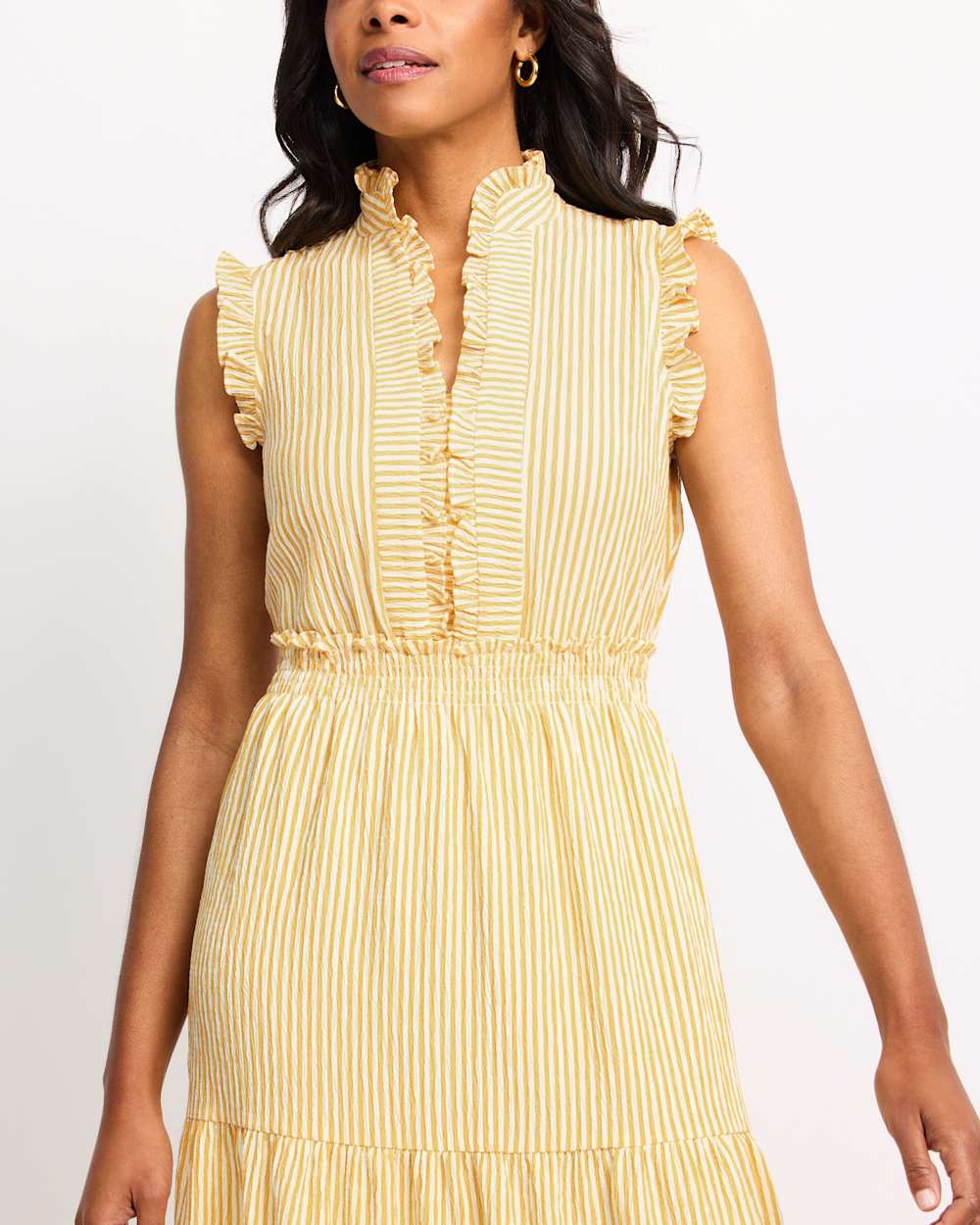 Brooke Ruffle Neck Maxi Dress