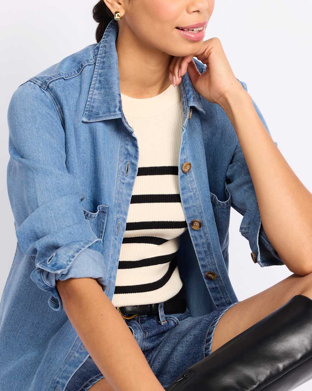 Drapey Lightweight Shirt Jacket