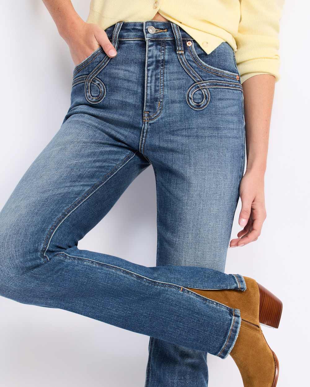 Chelsea Bootcut Jean with Pocket Detail