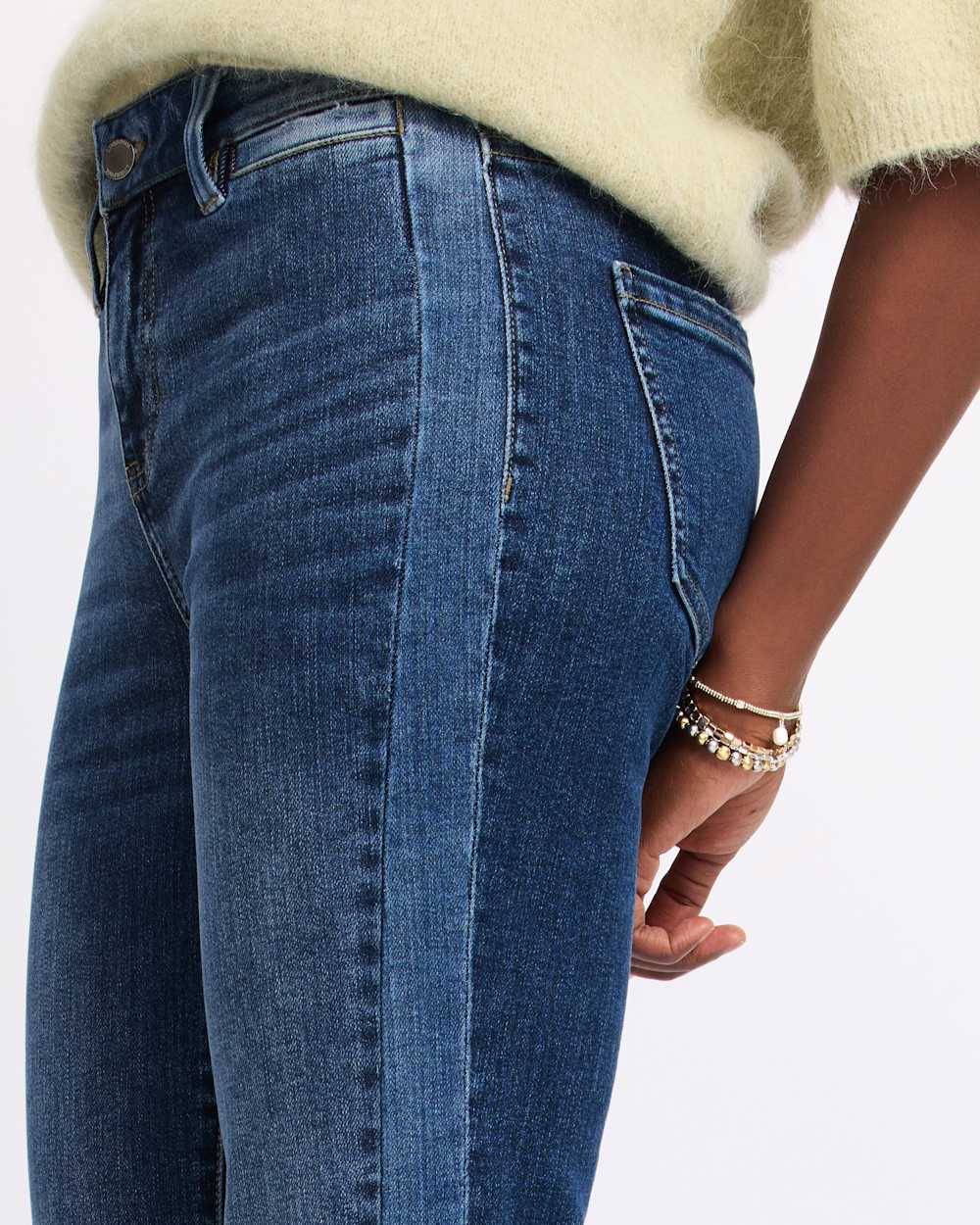 Hannah Flare w/ Blocking Details Jean