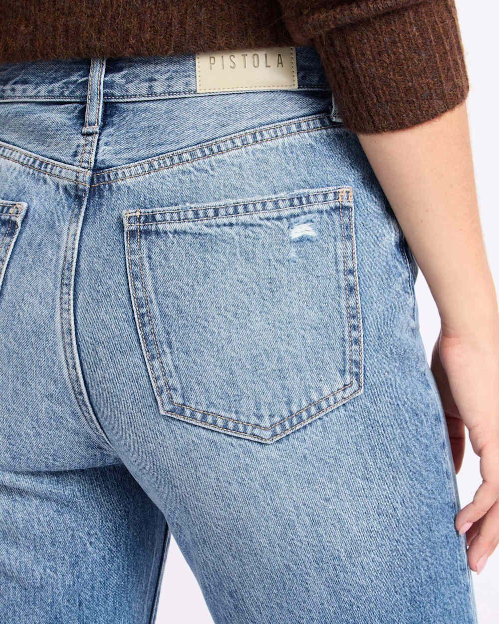 Cassie Crop Super High Rise Straight Jean