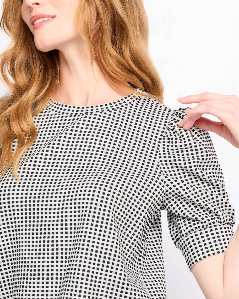 Selene Short Sleeve Crew Neck Knit Top