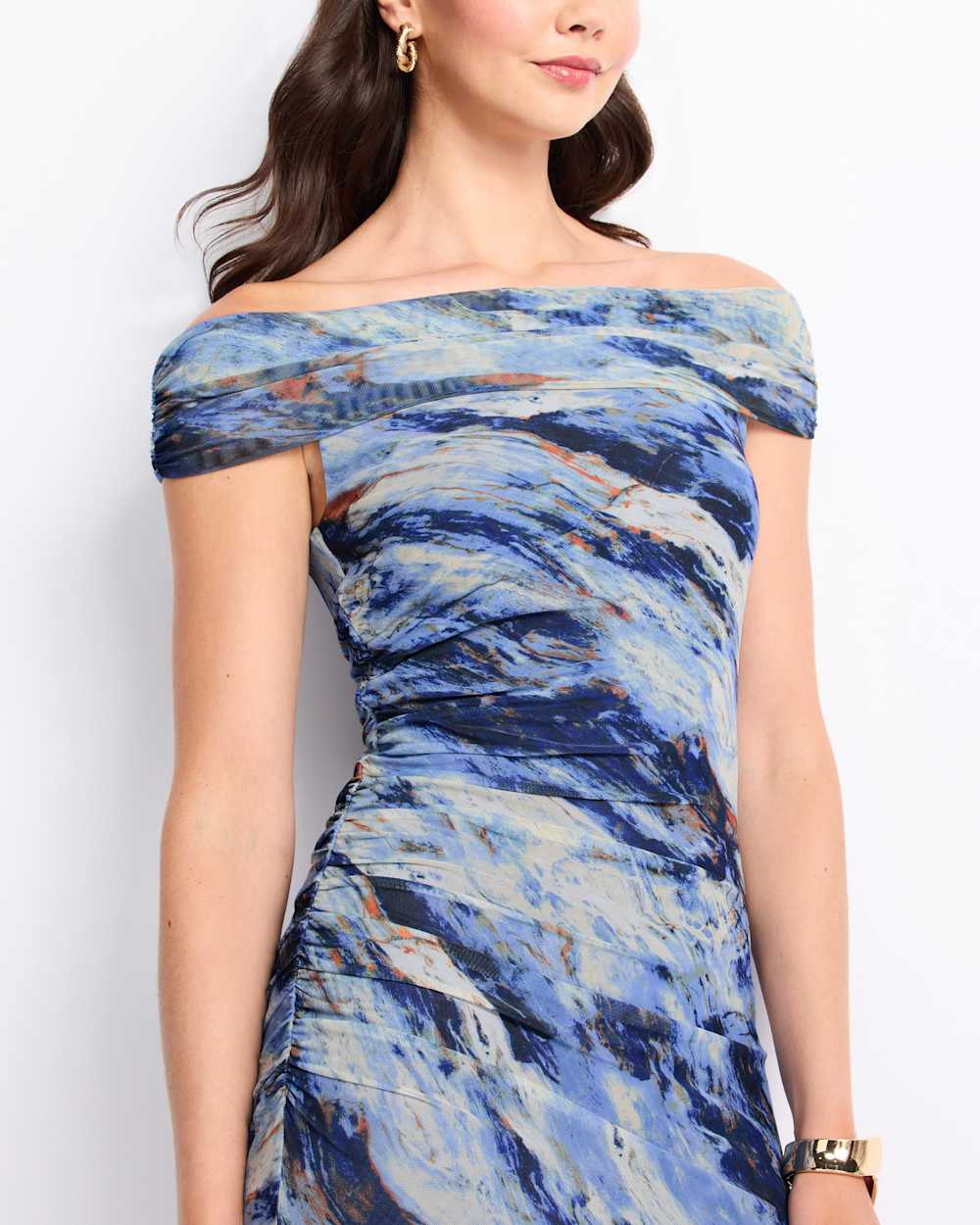 Alyce Off the Shoulder Fitted Dress