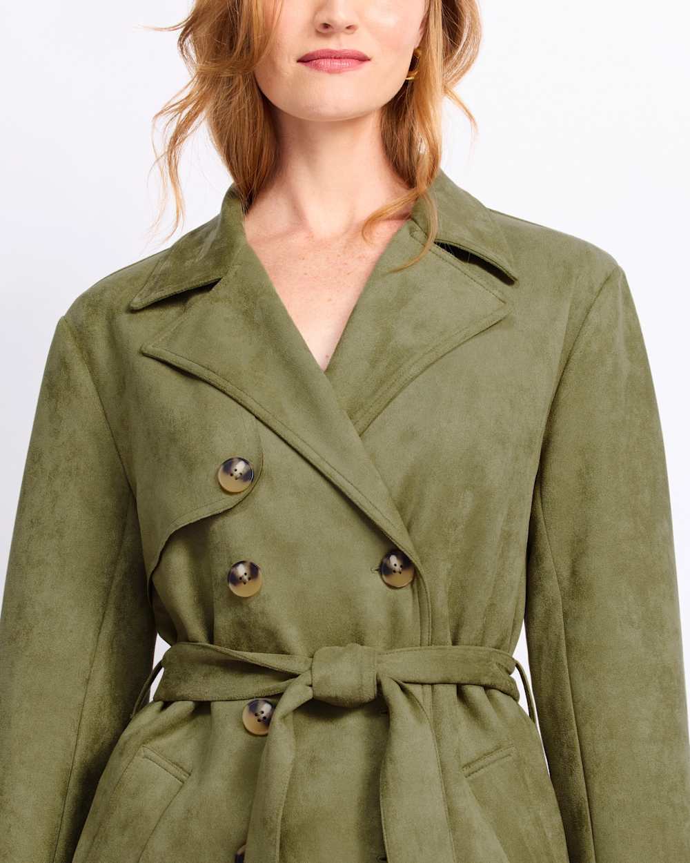 Suede Trench Jacket