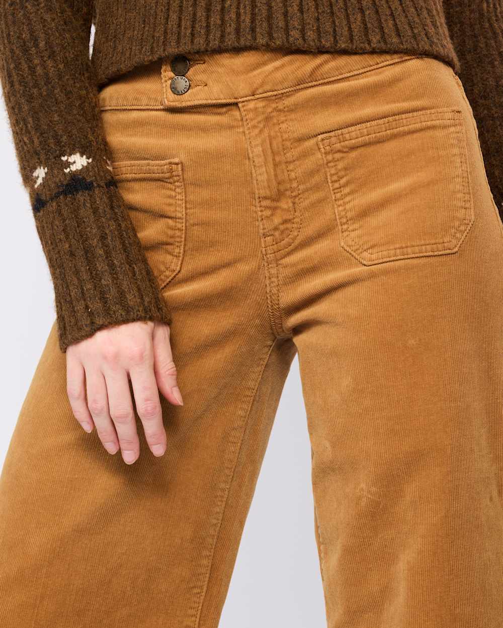 Double Button Flare Pant