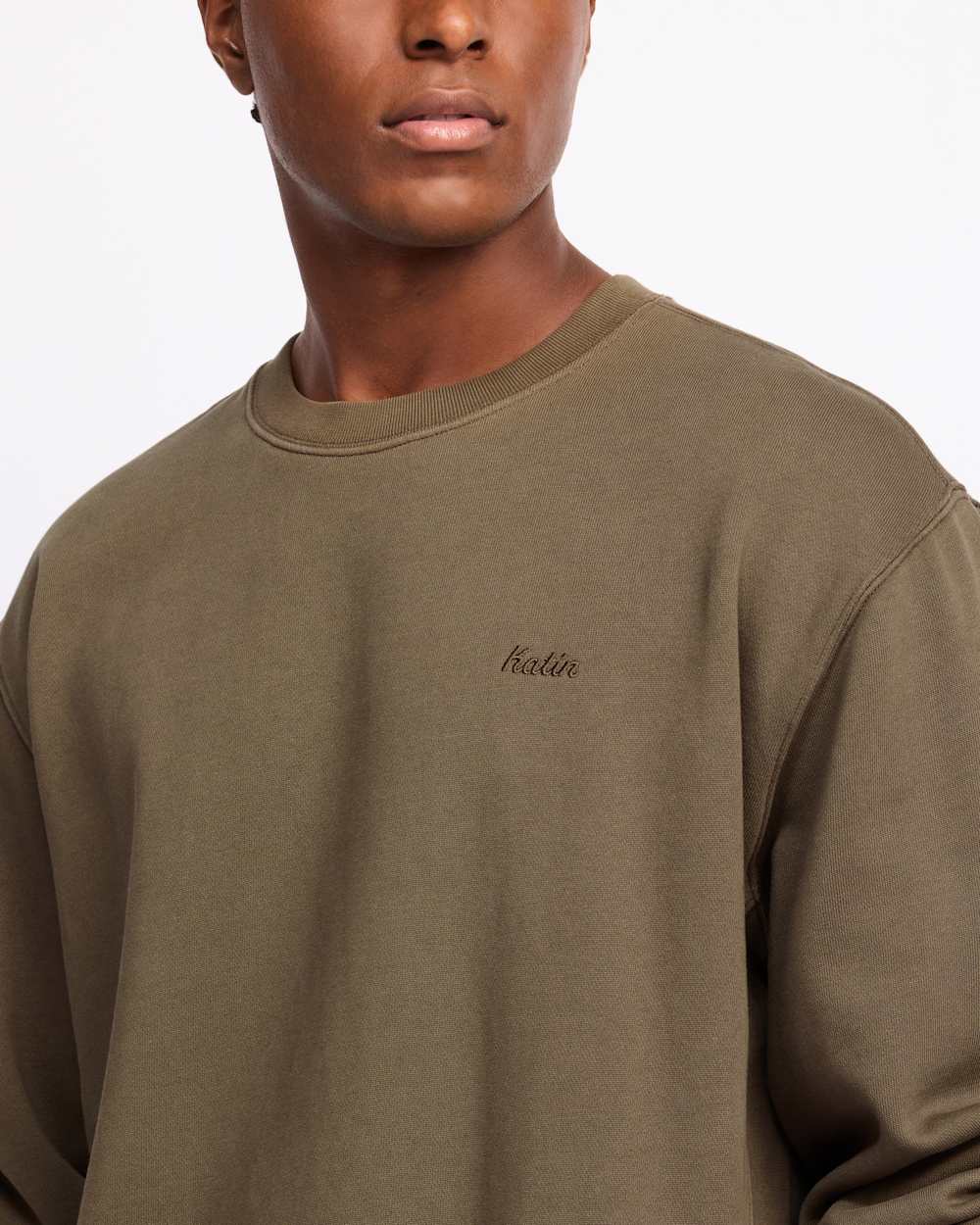 Katin Embroidered Fleece Crewneck Sweatshirt