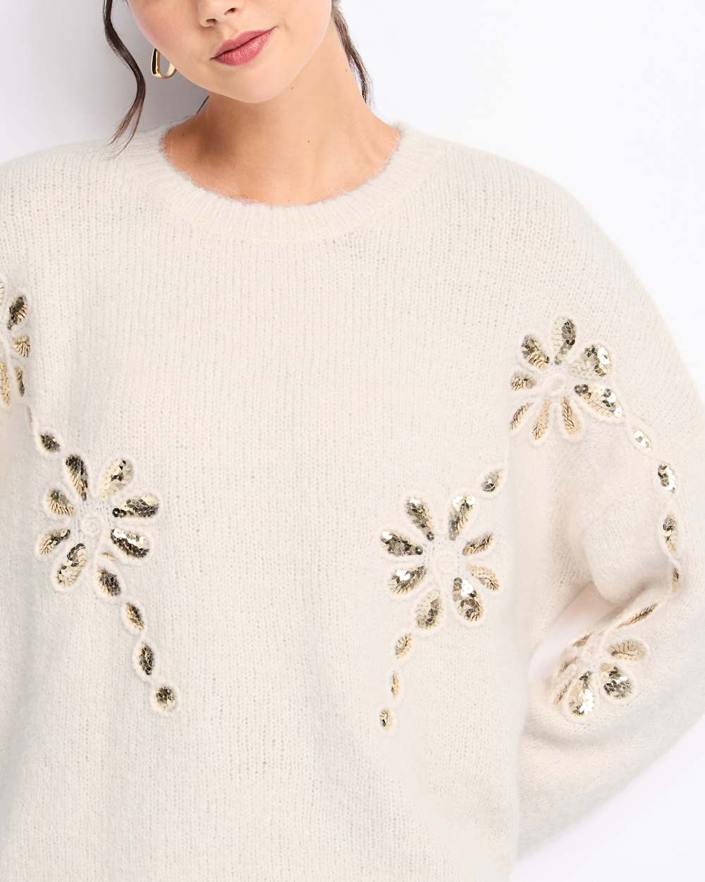 Callie Knitted Sequin Sweater