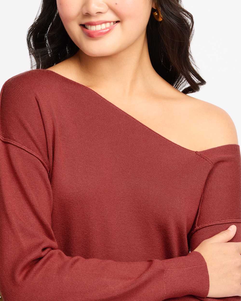 Hazel Asym Neckline Desk to Dinner Sweater