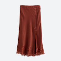Stitch Fix women's burnt orange silk skirt