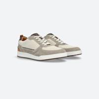 Grey & off-white court sneakers