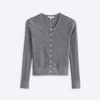 Stitch Fix women's grey button up knit top