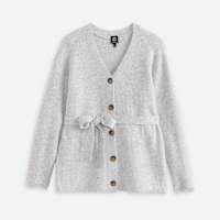 Stitch Fix belted grey sweater