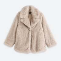 Stitch Fix women's cream fur jacket